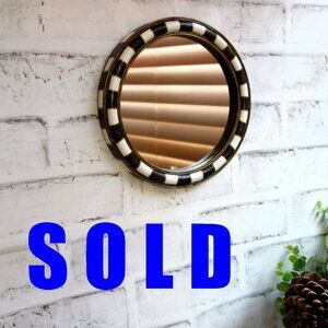 Checked Accent Mirror Checked Wall Decor Mackenzie Inspired Checked Frame Mirror